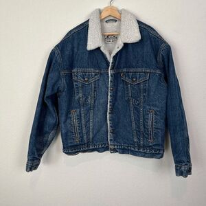 Levi's Vintage Sherpa Fleece Lined Snap Button Jacket Men's Size Large